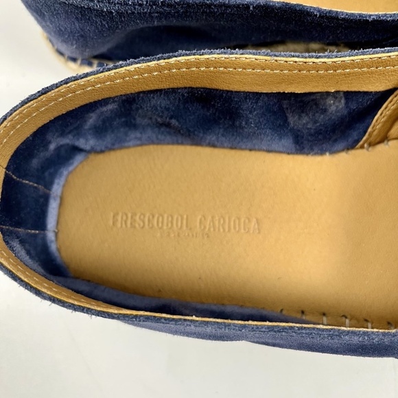 Frescobol Carioca Helio Canvas Espadrilles Navy Blue Size 11.5 US 45 EU